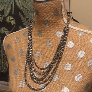 Lane Bryant Jewelry - Thick silver layered necklace Lane Bryant Jewelry - Thick silver layered necklace